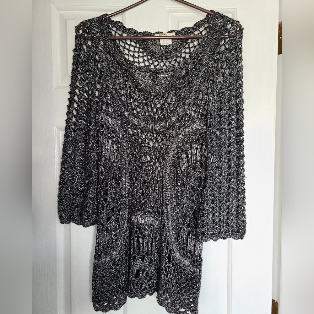 Crochet top Miss Kelly 1999 black